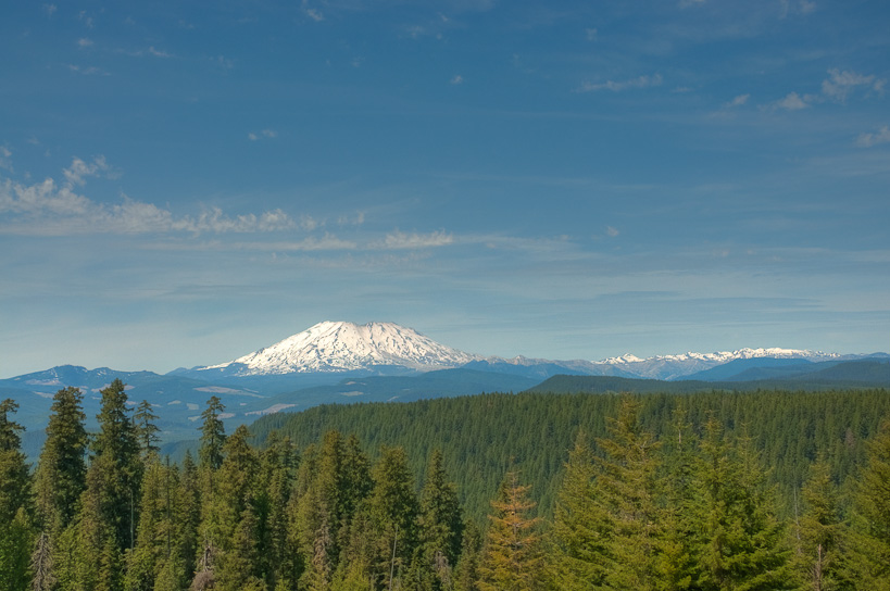 Mt. Saint Helens from Wind River Highway