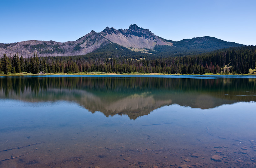 Santiam Lake and Three Fingered Jack