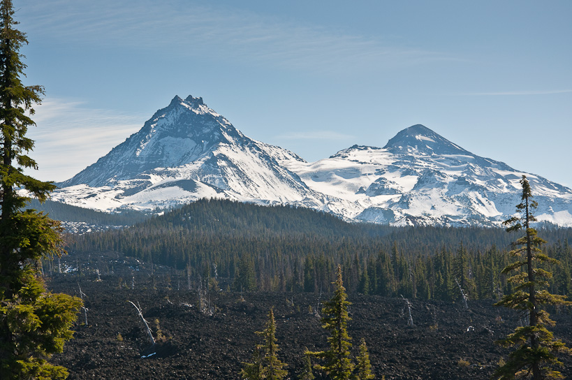 Three Sisters from McKenzie Pass