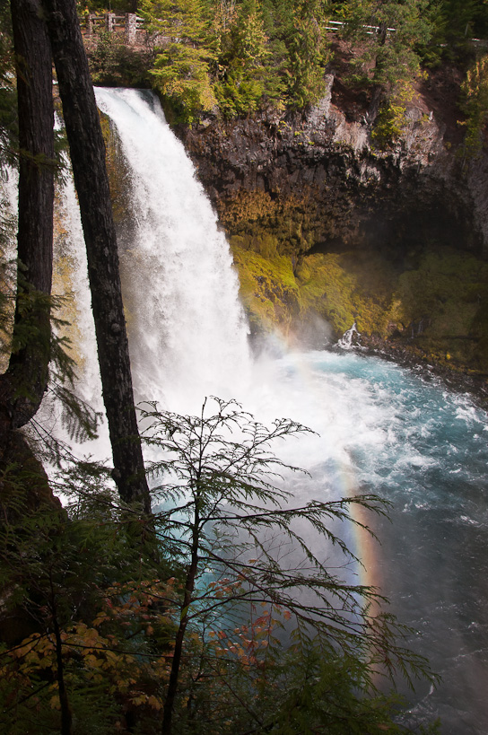 Koosah Falls with Rainbow